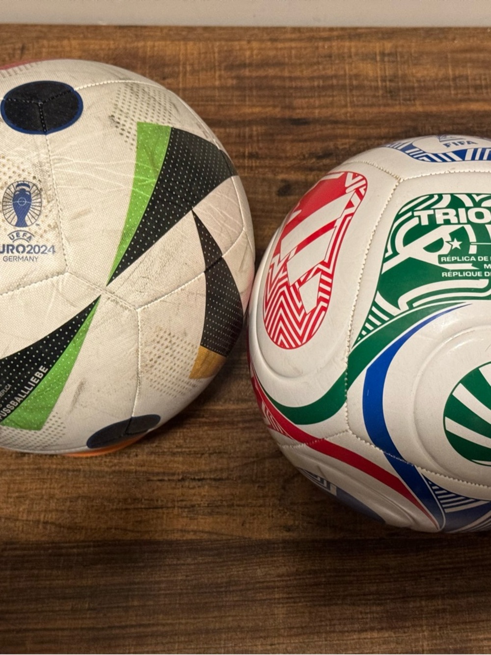 Pair of club soccer Balls size 5